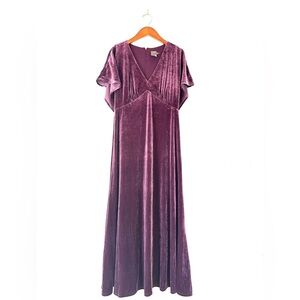 Elegant Purple Velvet Dress TAYLOR Size 10